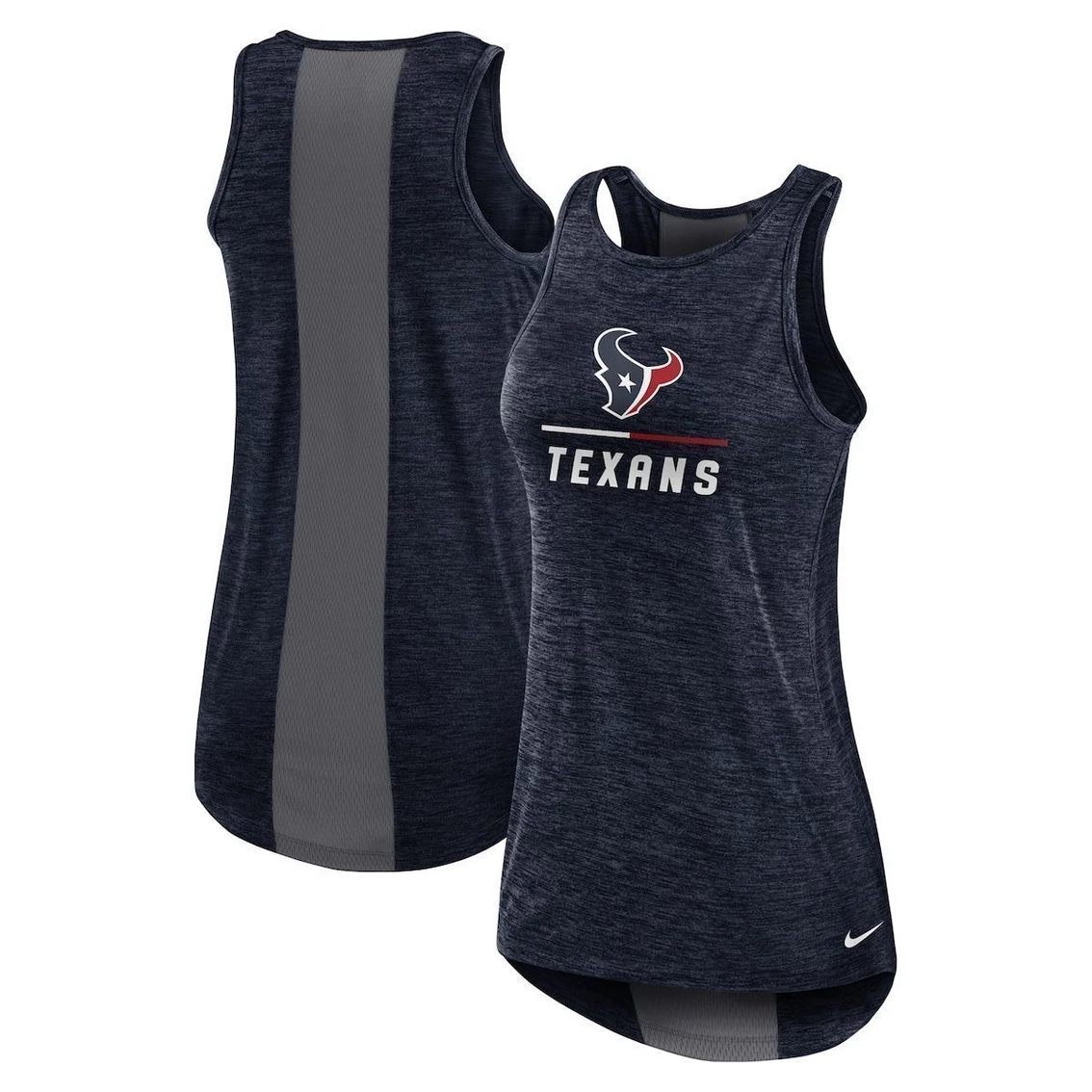 Flash Sale π Women's Nike Navy Houston Texans High Neck Performance Tank Top π