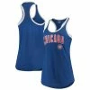 Deals 💯 Women's New Era Royal Chicago Cubs Slub Ringer Tank Top 😉