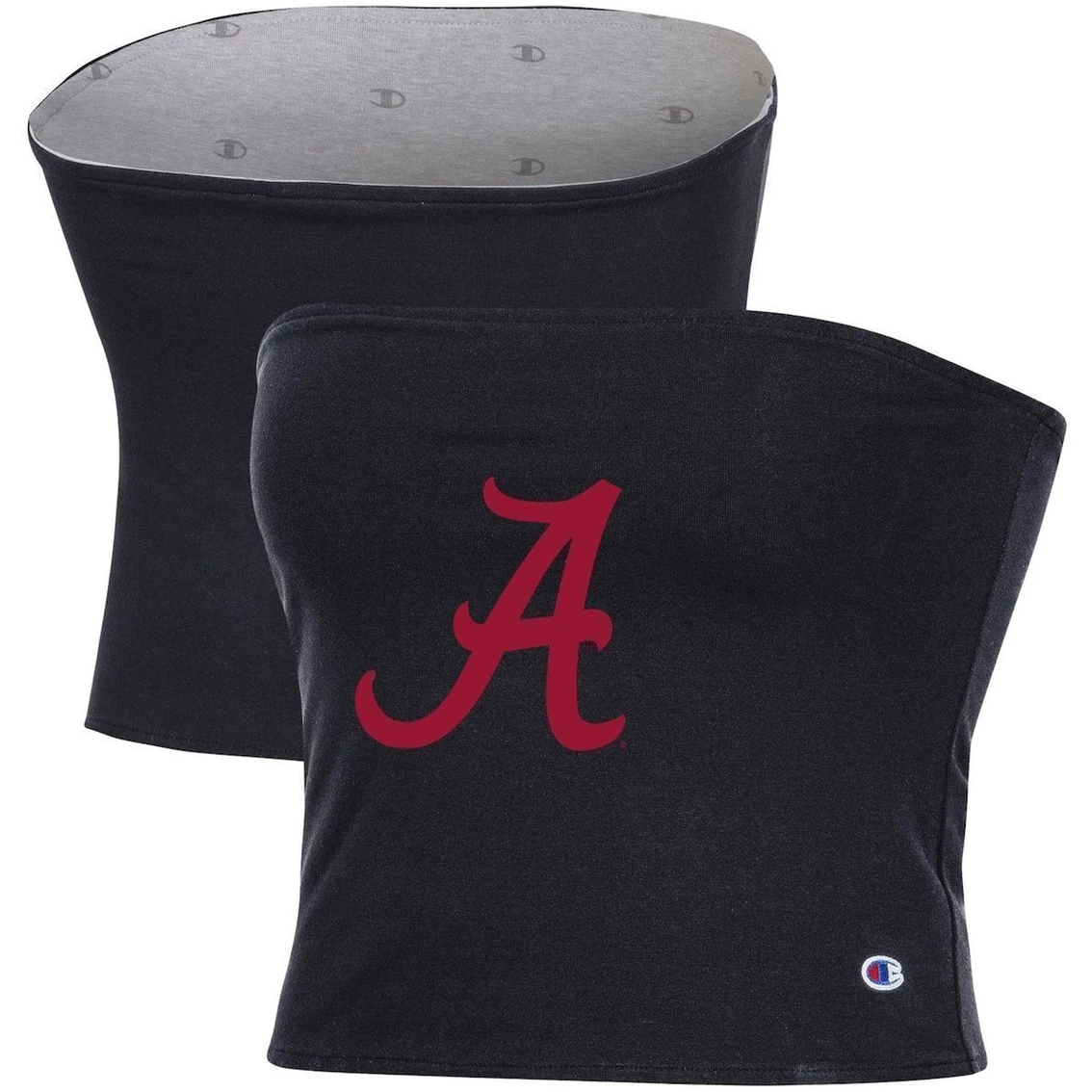 Buy π Women's Champion Black/Gray Alabama Crimson Tide Reversible Allover Print Tube Top π