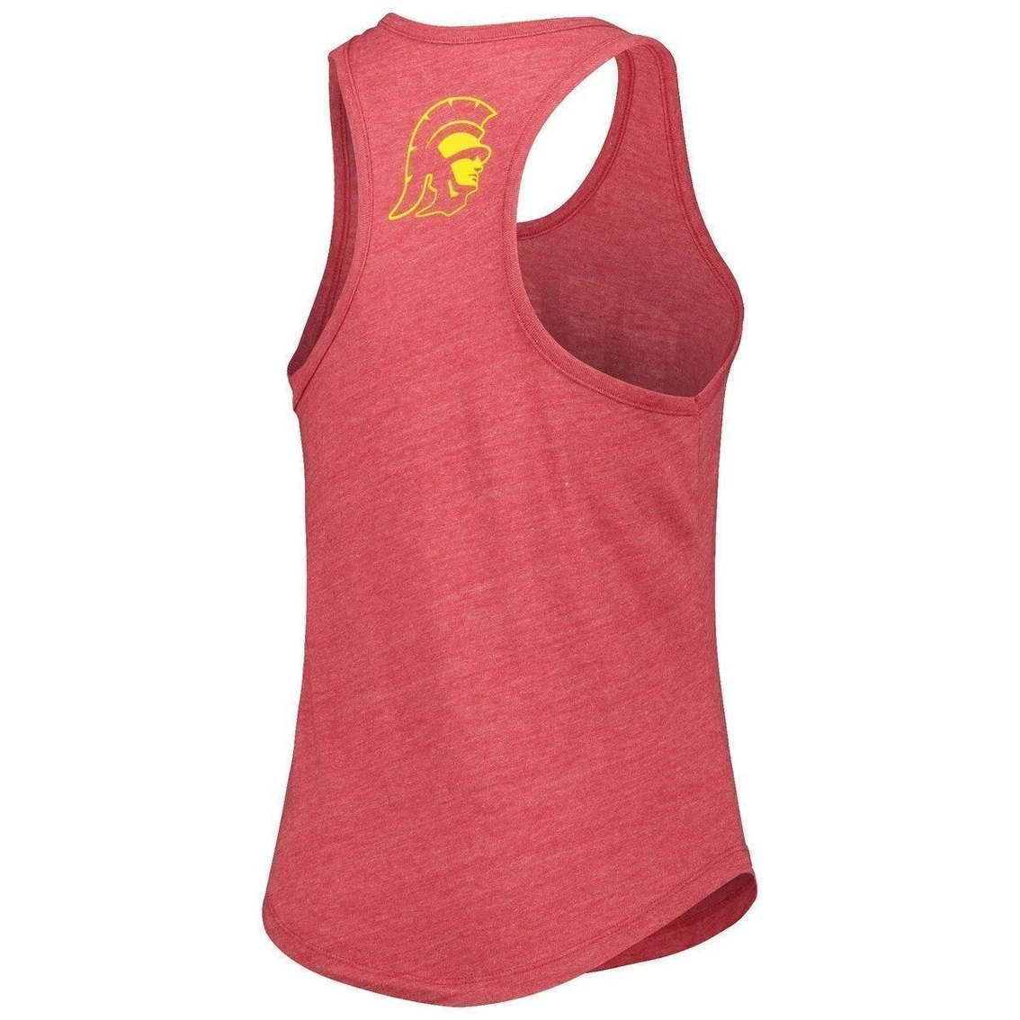 Flash Sale π Women's League Collegiate Wear Heather Cardinal USC Trojans Two-Hit Intramural Tri-Blend Scoop Neck Racerback Tank Top π - Image 4