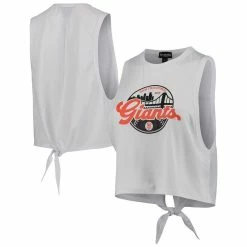 Top 10 😉 Women's The Wild Collective White San Francisco Giants Open Back Twist-Tie Tank Top 👏