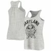 Best Pirce 🎁 Women's Homefield Ash Maryland Terrapins Vintage Racerback Tank Top 👍