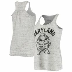 Best Pirce 🎁 Women's Homefield Ash Maryland Terrapins Vintage Racerback Tank Top 👍