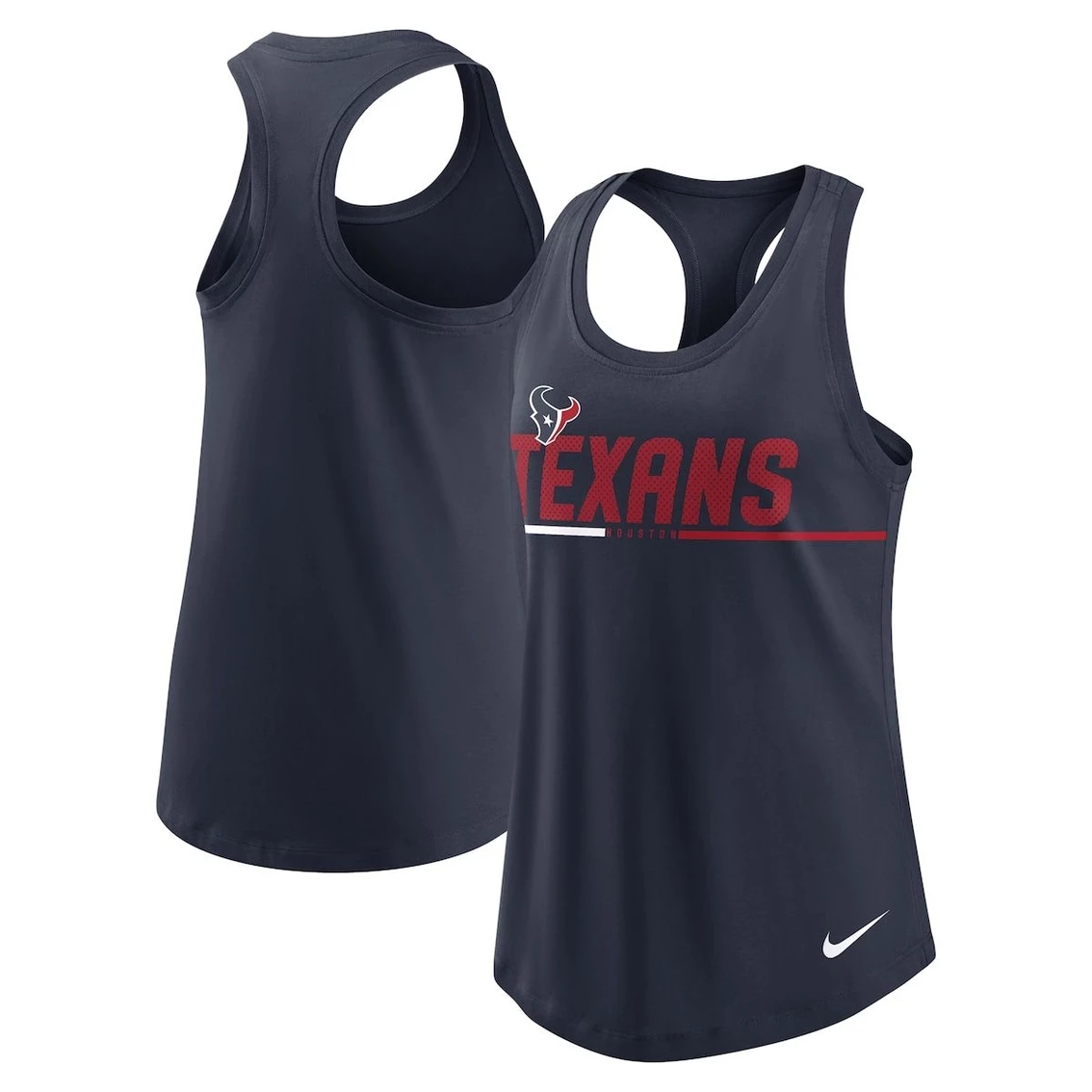 Brand new π Women's Nike Navy Houston Texans Team Name City Tri-Blend Racerback Tank Top π