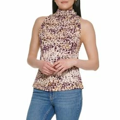 Promo 👍 Calvin Klein Printed Tie Back Top 👏