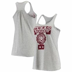 Top 10 ❤️ Women's Homefield Heather Gray Texas A&M Aggies Vintage Racerback Tank Top 👏