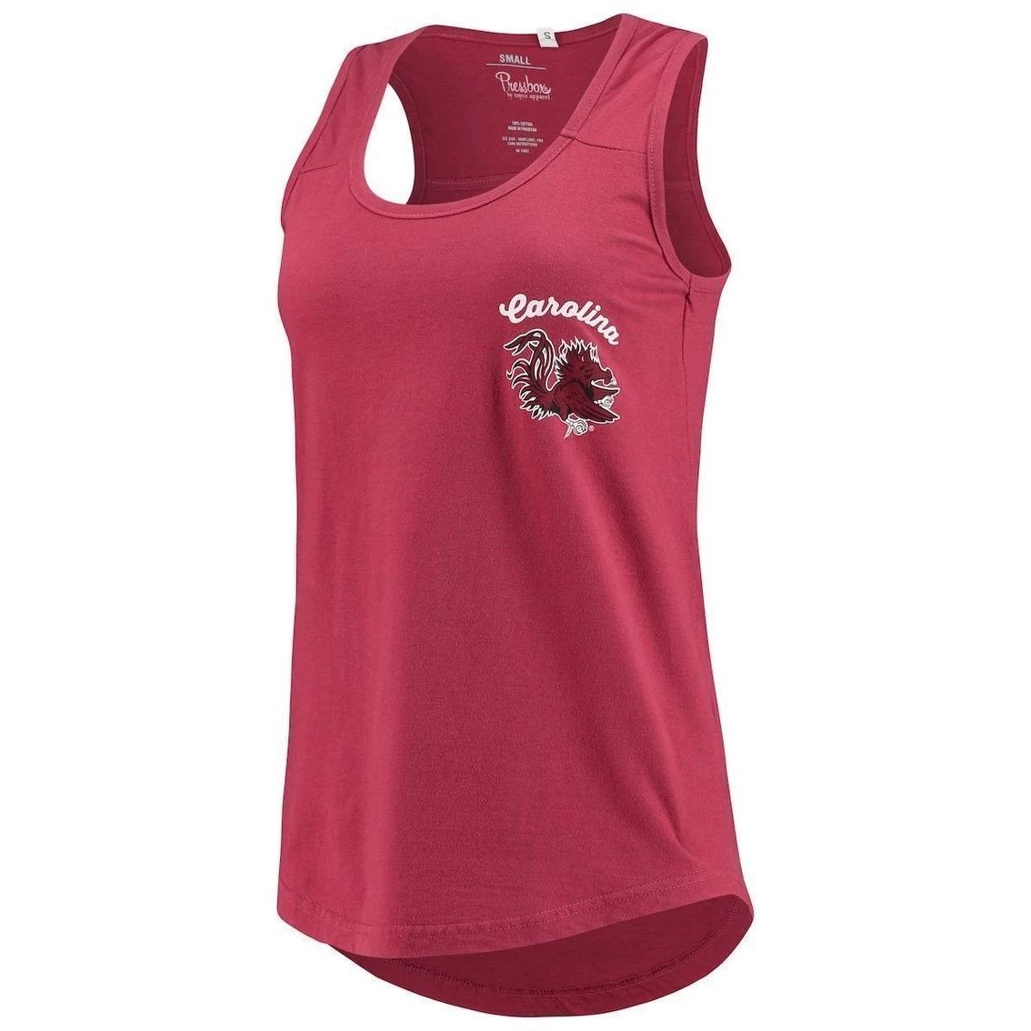 Buy β€οΈ Women's Pressbox Garnet South Carolina Gamecocks Sanders Animal Print Tank Top π - Image 3