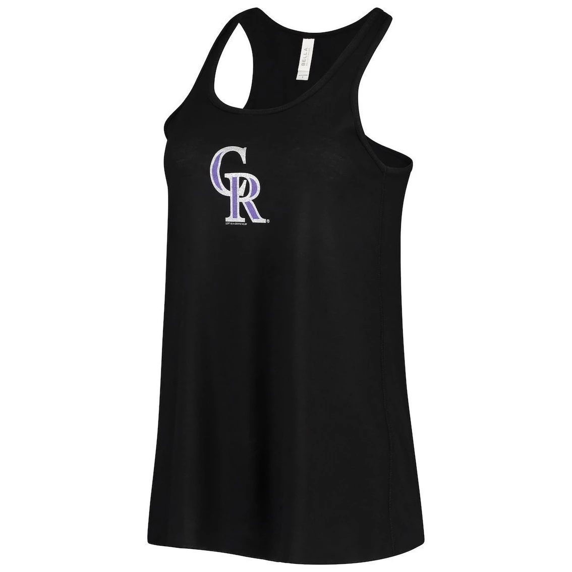Best deal π€© Women's Soft As A Grape Black Colorado Rockies Front & Back Tank Top β - Image 3