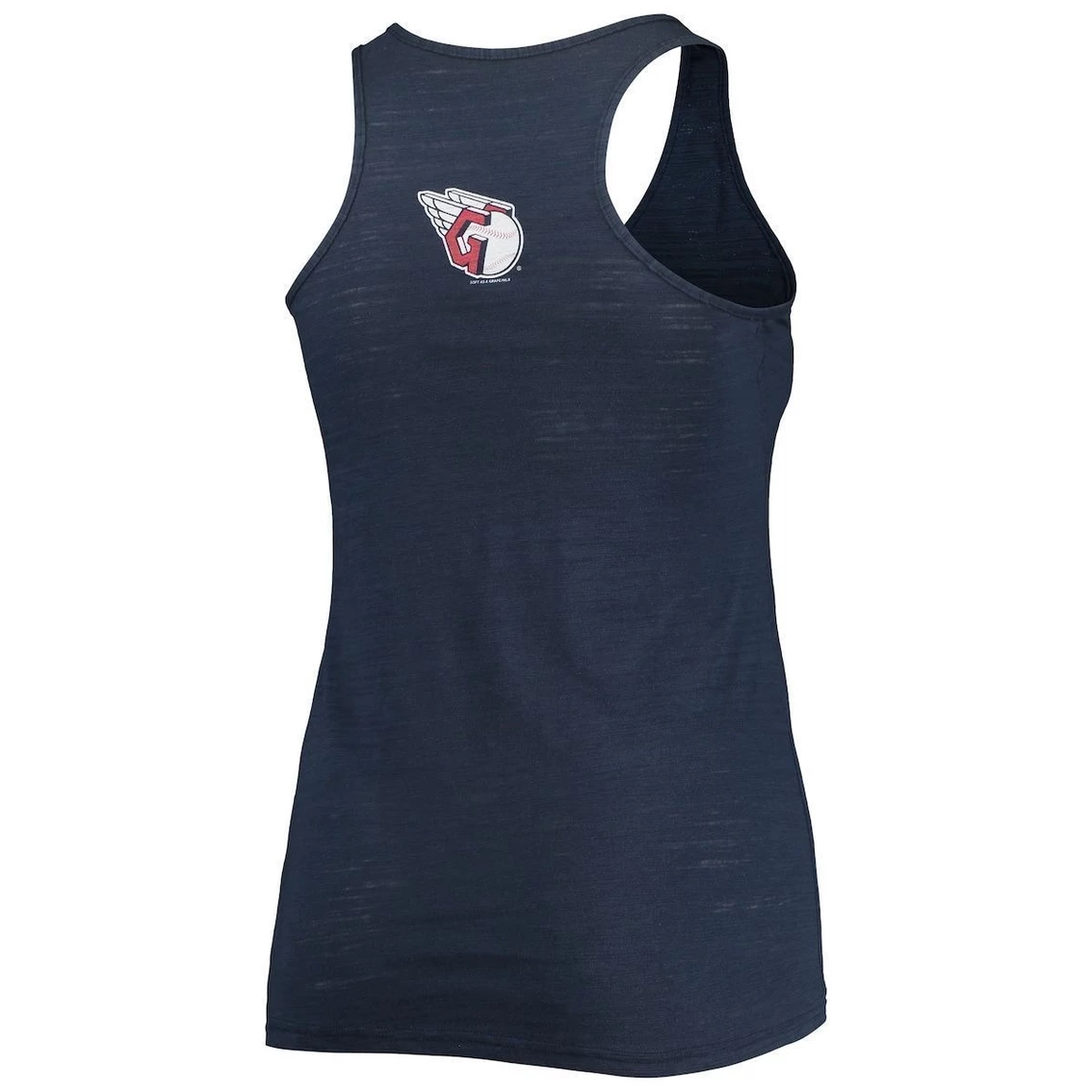 Wholesale π Women's Soft As A Grape Navy Cleveland Guardians Plus Size Swing For The Fences Tri-Blend Racerback Tank Top β¨ - Image 4
