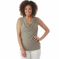 Budget π Passports Drape Neck Knit Tank π