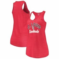 Brand new π Women's Soft As A Grape Red St. Louis Cardinals Multicount Racerback Tank Top π