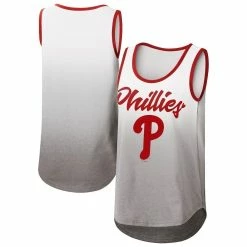 Cheapest ⌛ Women's G-III 4Her By Carl Banks White Philadelphia Phillies Logo Opening Day Tank Top 🔥