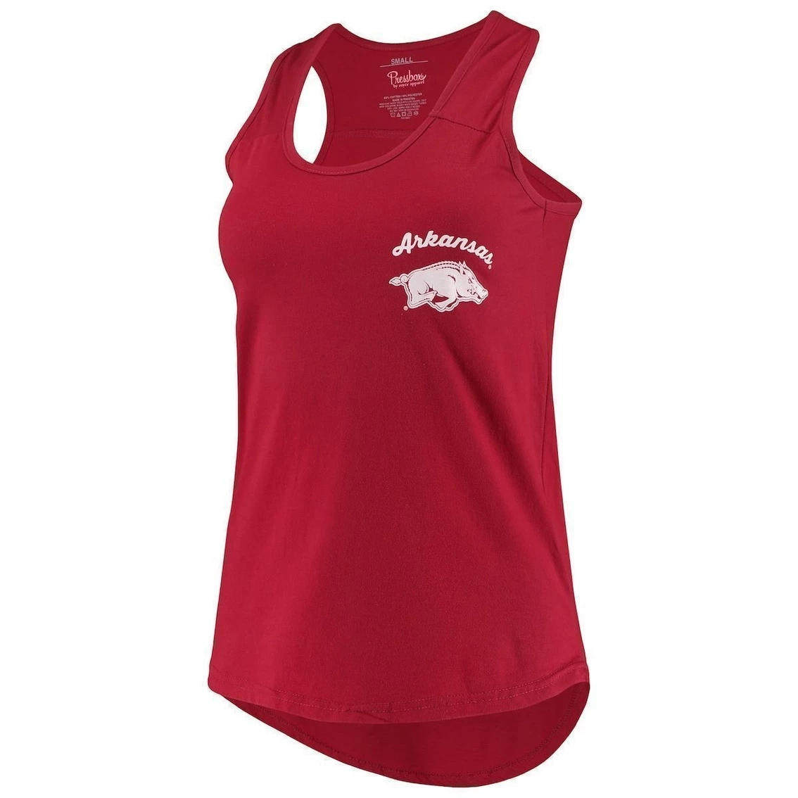 Cheapest π₯° Women's Pressbox Cardinal Arkansas Razorbacks Sanders Animal Print Tank Top β - Image 3