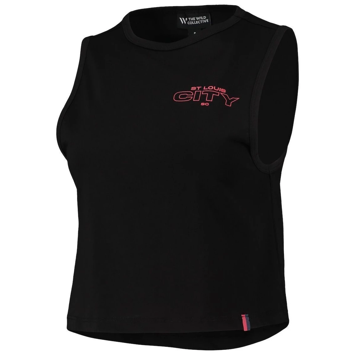 Cheapest β¨ Women's The Wild Collective Black St. Louis City SC Crop Muscle Tri-Blend Tank Top π - Image 3