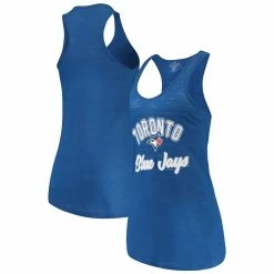 Promo π Women's Soft As A Grape Royal Toronto Blue Jays Multicount Racerback Tank Top π