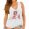 Best Pirce ⭐ Womens Arkansas Razorbacks Original Retro Brand Cream Relaxed Henley Tank Top 🧨