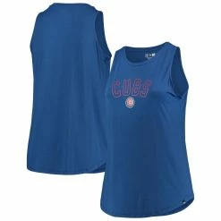 Best Sale 🎉 Women's New Era Royal Chicago Cubs Plus Size Tank Top 😉