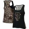 Best Pirce ⭐ Women's Majestic Threads Black San Francisco Giants Leopard Tank Top ✔️