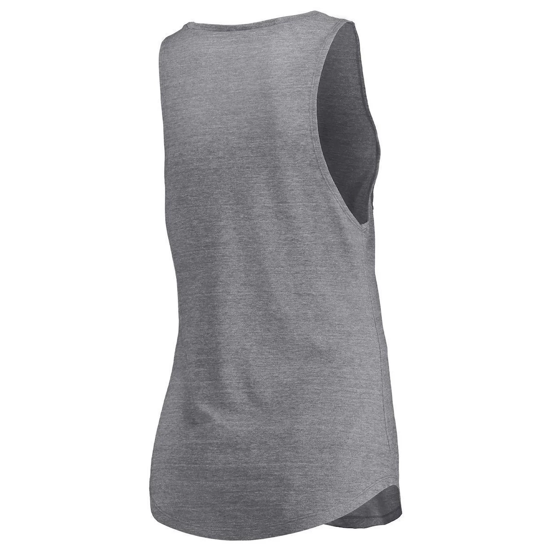 Best reviews of π Women's Fanatics Branded Heathered Gray Inter Miami CF Quality Time Open Scoop Neck Tri-Blend Tank Top π - Image 4