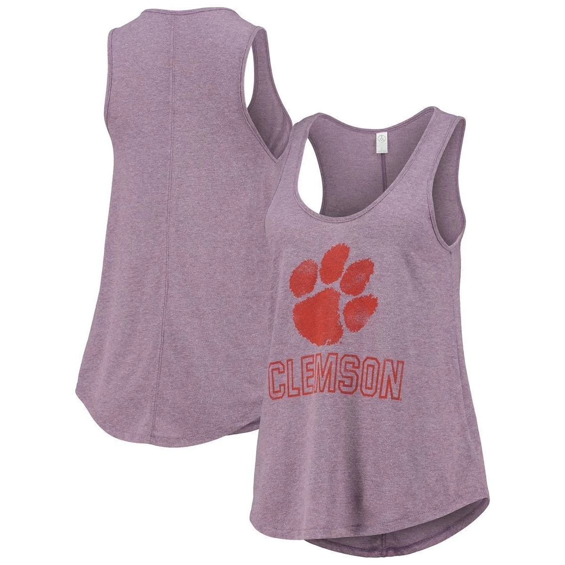 Best deal π Women's Alternative Apparel Purple Clemson Tigers Backstage Scoop Neck Slub Tank Top π