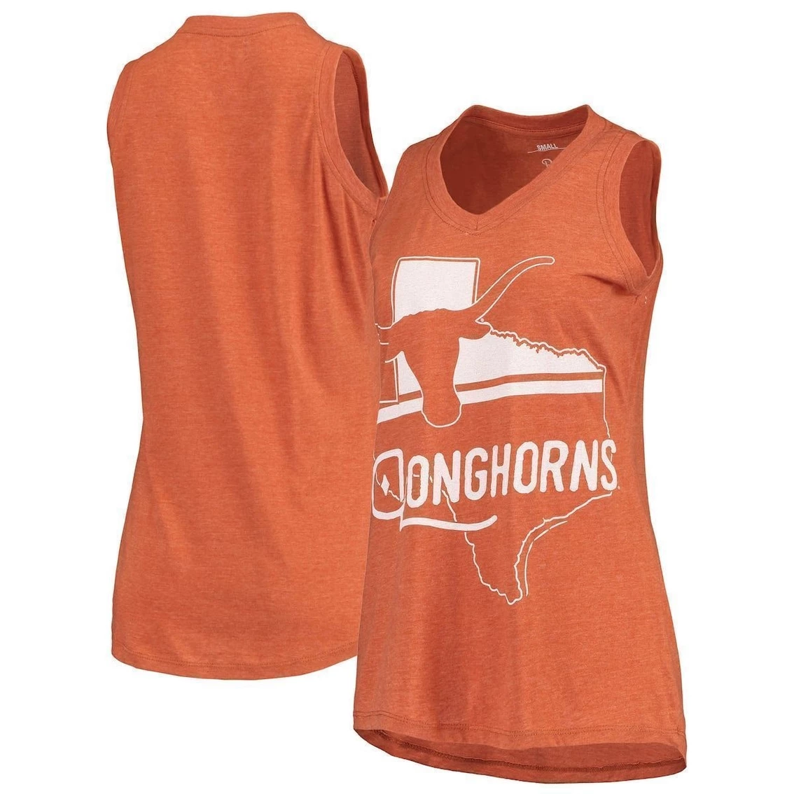 Best reviews of π Women's Pressbox Texas Orange Texas Longhorns Ferris Melange V-Neck Tank Top β¨ - Image 2