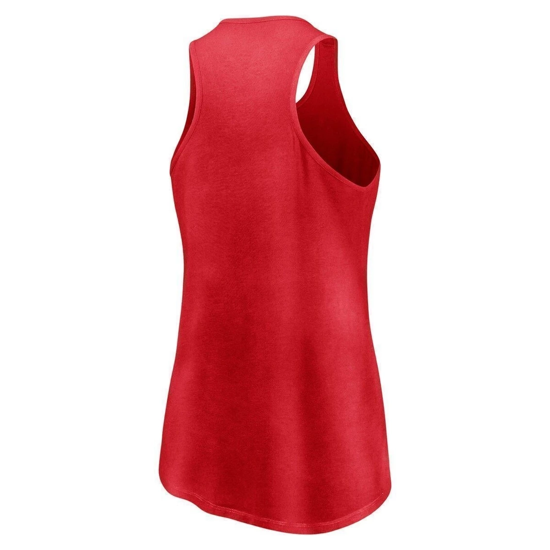 Discount π Women's Fanatics Branded Red Cleveland Guardians Simplicity Swing Racerback Scoop Neck Tank Top π - Image 4