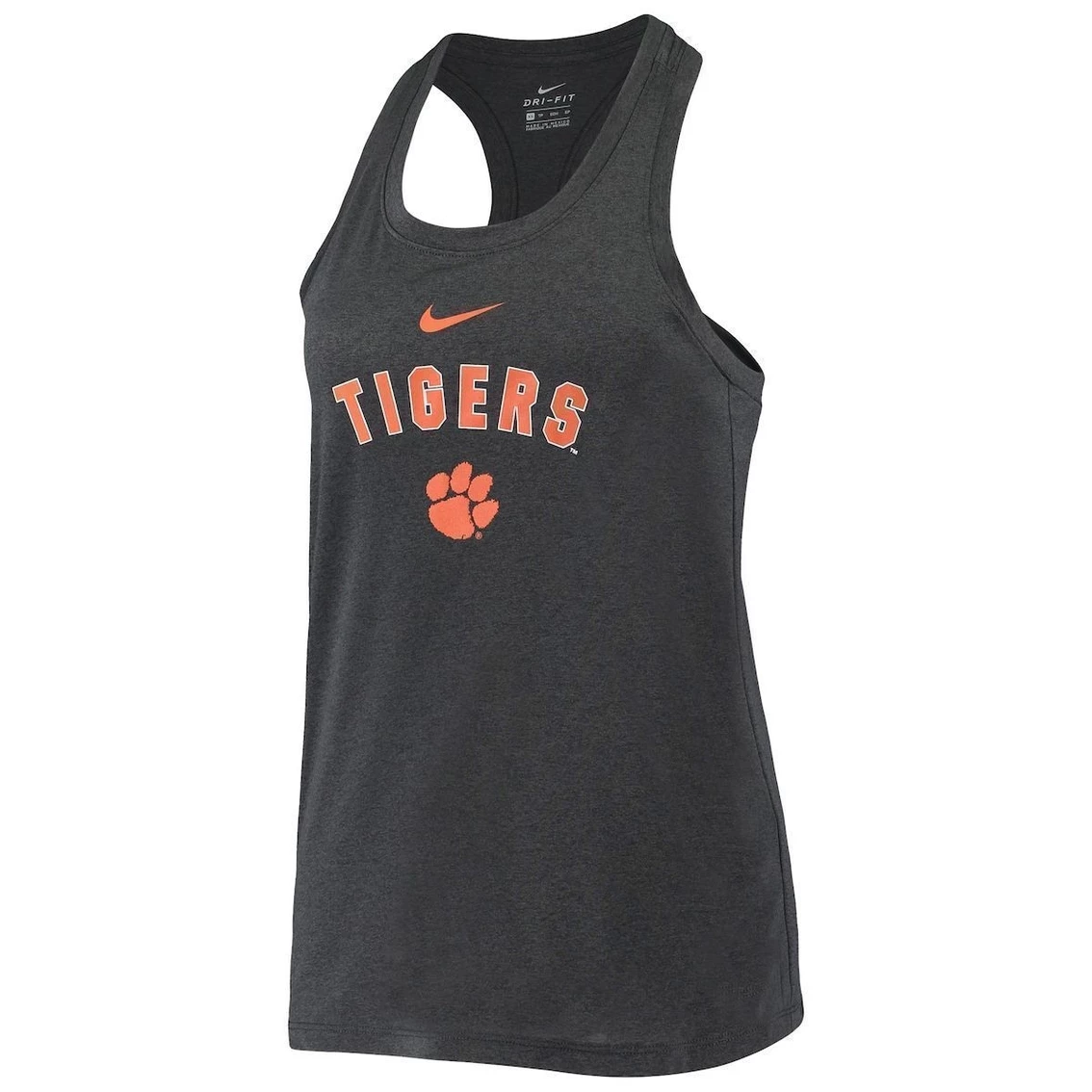 Outlet π Women's Nike Anthracite Clemson Tigers Arch & Logo Classic Performance Tank Top β - Image 3