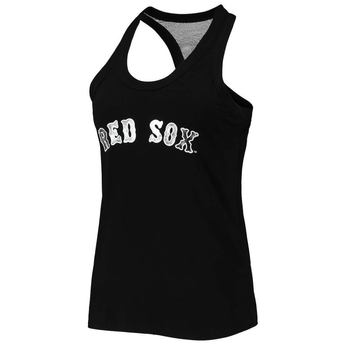 Brand new β Women's The Wild Collective Black Boston Red Sox Tonal Athleisure Racerback Tank Top π₯ - Image 3