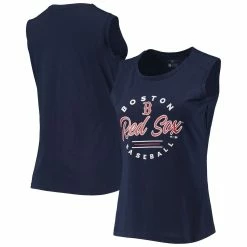 Promo π Women's Levelwear Navy Boston Red Sox Macy Tank Top π₯°