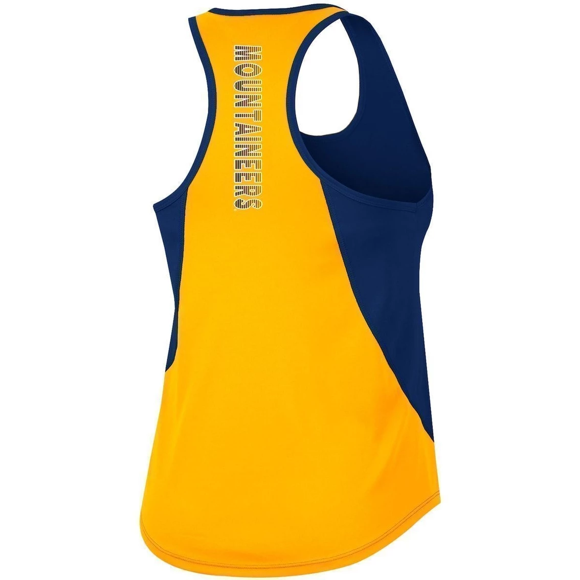 Best Pirce π Women's Colosseum Navy West Virginia Mountaineers Sachs 2-Hit Scoop Neck Racerback Tank Top β - Image 4