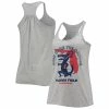 Cheapest 🥰 Women's Homefield Heather Gray Florida Gators Vintage Racerback Tank Top 🤩
