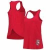 Budget ⭐ Boxercraft 👩 Women's Red Wisconsin Badgers Charm 2.0 Scoop Neck Open Back Racerback Tank Top 😍