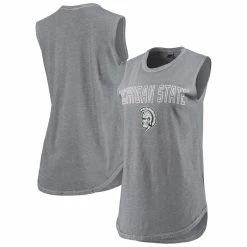 Coupon 👍 Women's Alternative Apparel Charcoal Michigan State Spartans Inside Out Washed Tank Top ✨