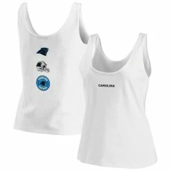 Buy π Women's WEAR By Erin Andrews White Carolina Panthers Team Scoop Neck Tank Top π₯°