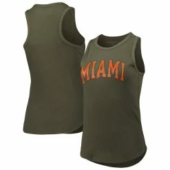 Budget βοΈ Boxercraft π© Women's Green Miami Hurricanes Adrienne Tank Top β€οΈ