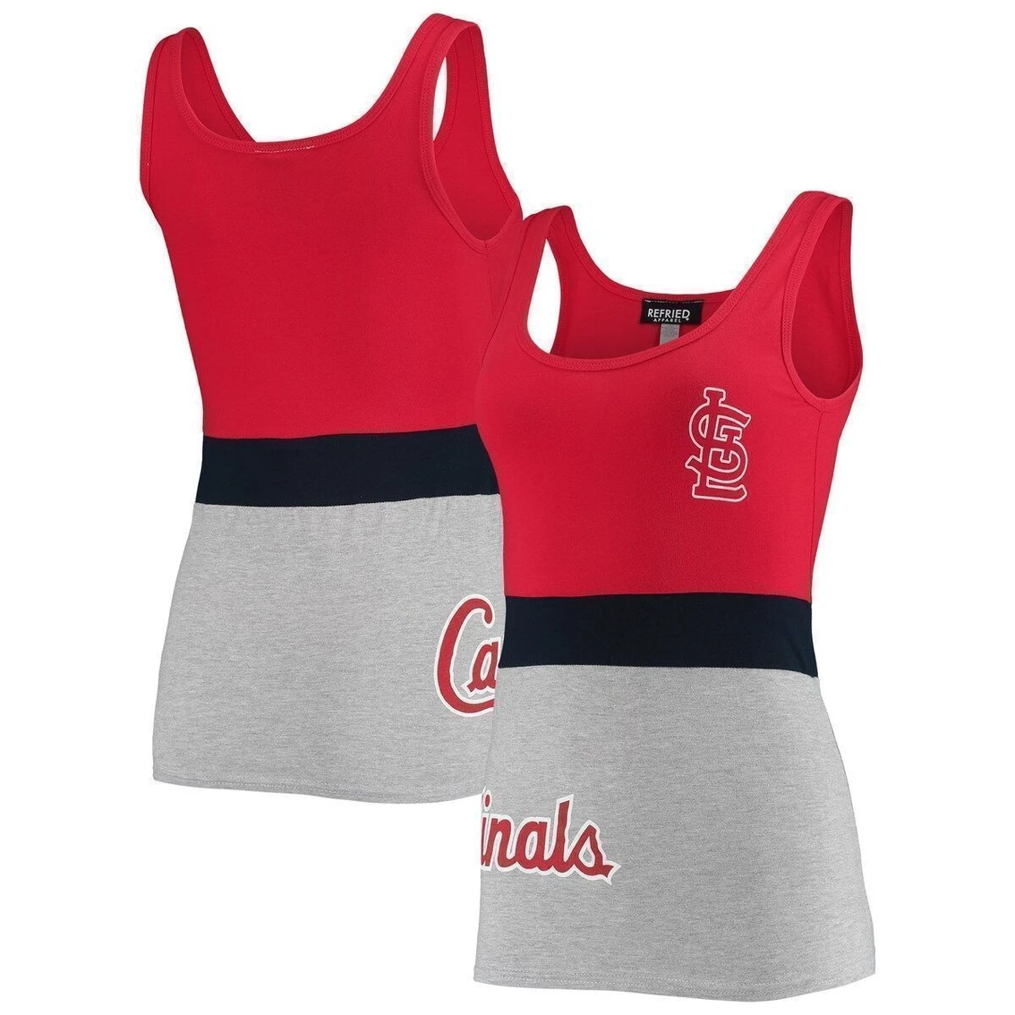 New π₯ Women's Refried Apparel Red St. Louis Cardinals Sustainable Tri-Blend Tank Top π― - Image 2