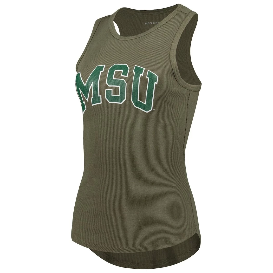 New π Boxercraft π© Women's Olive Michigan State Spartans Adrienne Tank Top 𧨠- Image 3
