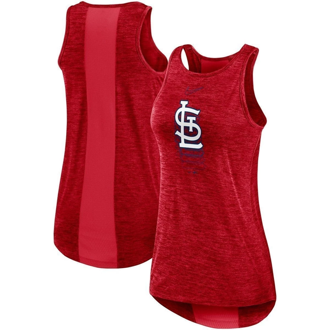 Best Sale π Women's Nike Red St. Louis Cardinals Logo Fade High Neck Performance Tank Top π₯ - Image 2