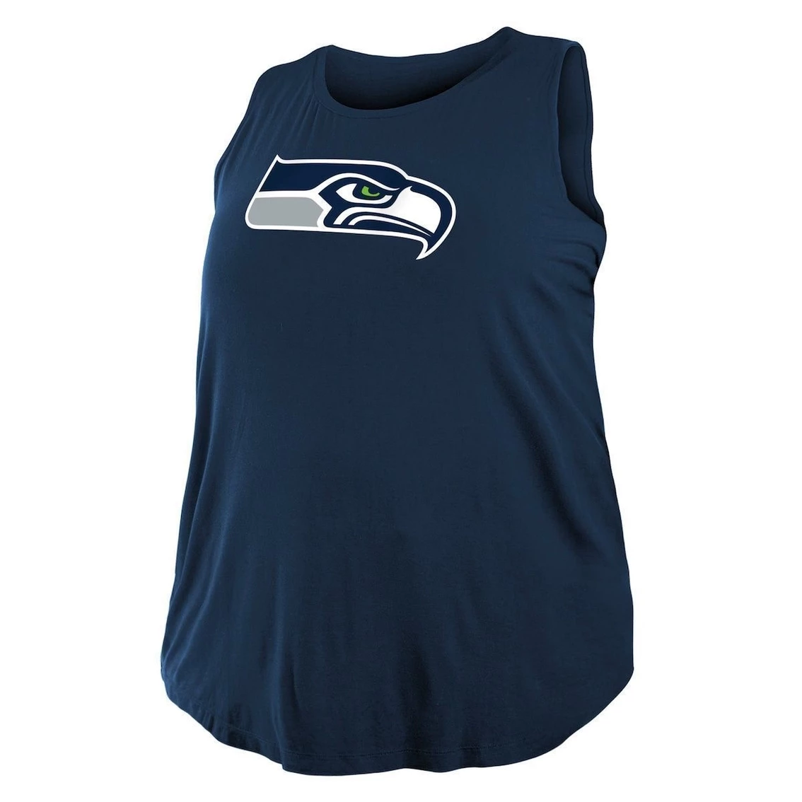 Promo β€οΈ Women's New Era College Navy Seattle Seahawks Plus Size Tank Top 𧨠- Image 3