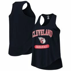Cheapest 😉 Profile 👩 Women's Navy Cleveland Guardians Plus Size Racerback Tank Top 🧨