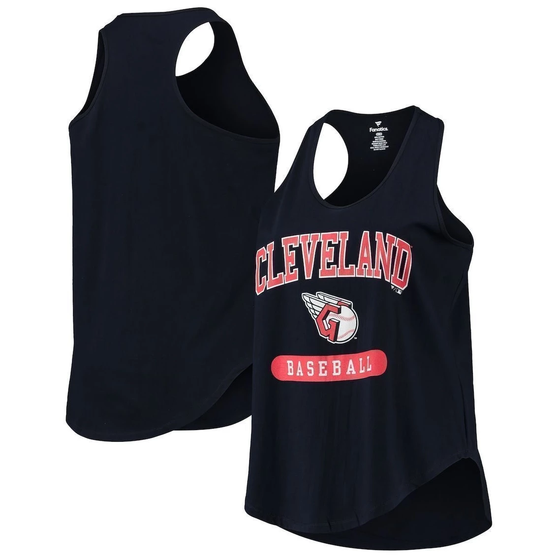 Cheapest π Profile π© Women's Navy Cleveland Guardians Plus Size Racerback Tank Top 𧨠- Image 2