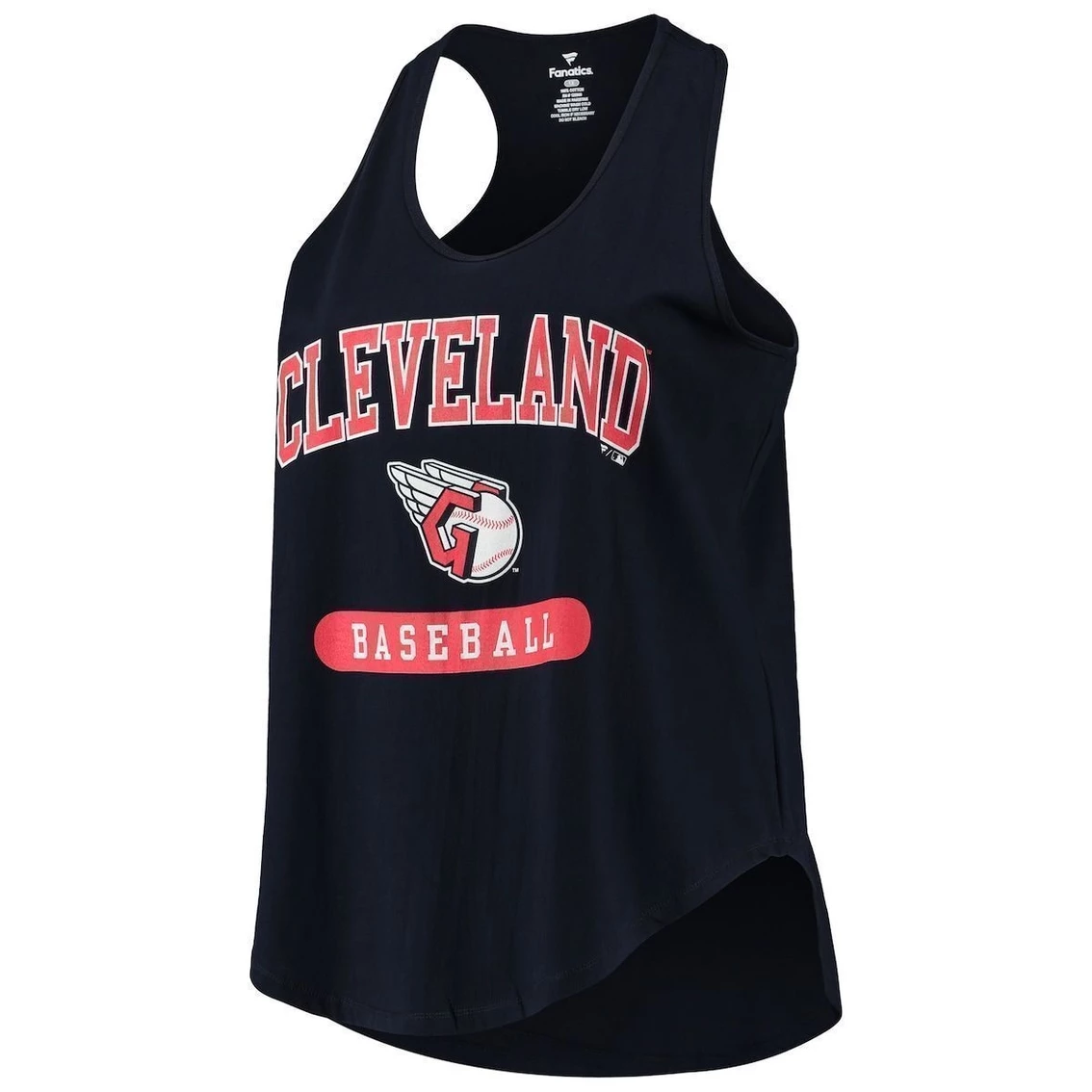 Cheapest π Profile π© Women's Navy Cleveland Guardians Plus Size Racerback Tank Top 𧨠- Image 3