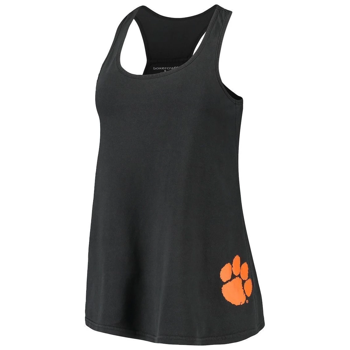 Promo π Boxercraft π© Women's Black Clemson Tigers Vintage Charm Open Back Tank Top π - Image 3