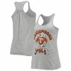 Promo ⌛ Women's Homefield Heather Gray Tennessee Volunteers Vintage Racerback Tank Top 🥰