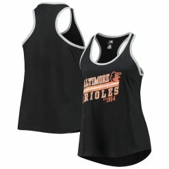 Top 10 🎁 Profile 👩 Women's Black Baltimore Orioles Plus Size Racerback Ringer Tank Top 🛒
