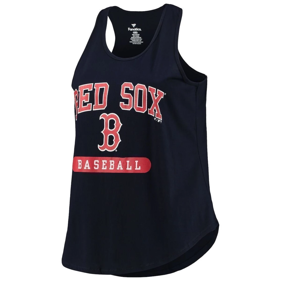 Wholesale β€οΈ Women's Fanatics Branded Navy Boston Red Sox Plus Size Scoop Neck Racerback Tank Top π - Image 3