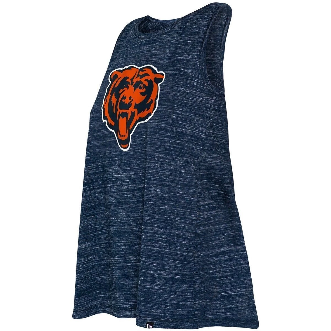 Hot Sale ✔️ Women's New Era Chicago Bears Navy Reverse Space-Dye Back-Knot Tank Top ❤️ - Image 3