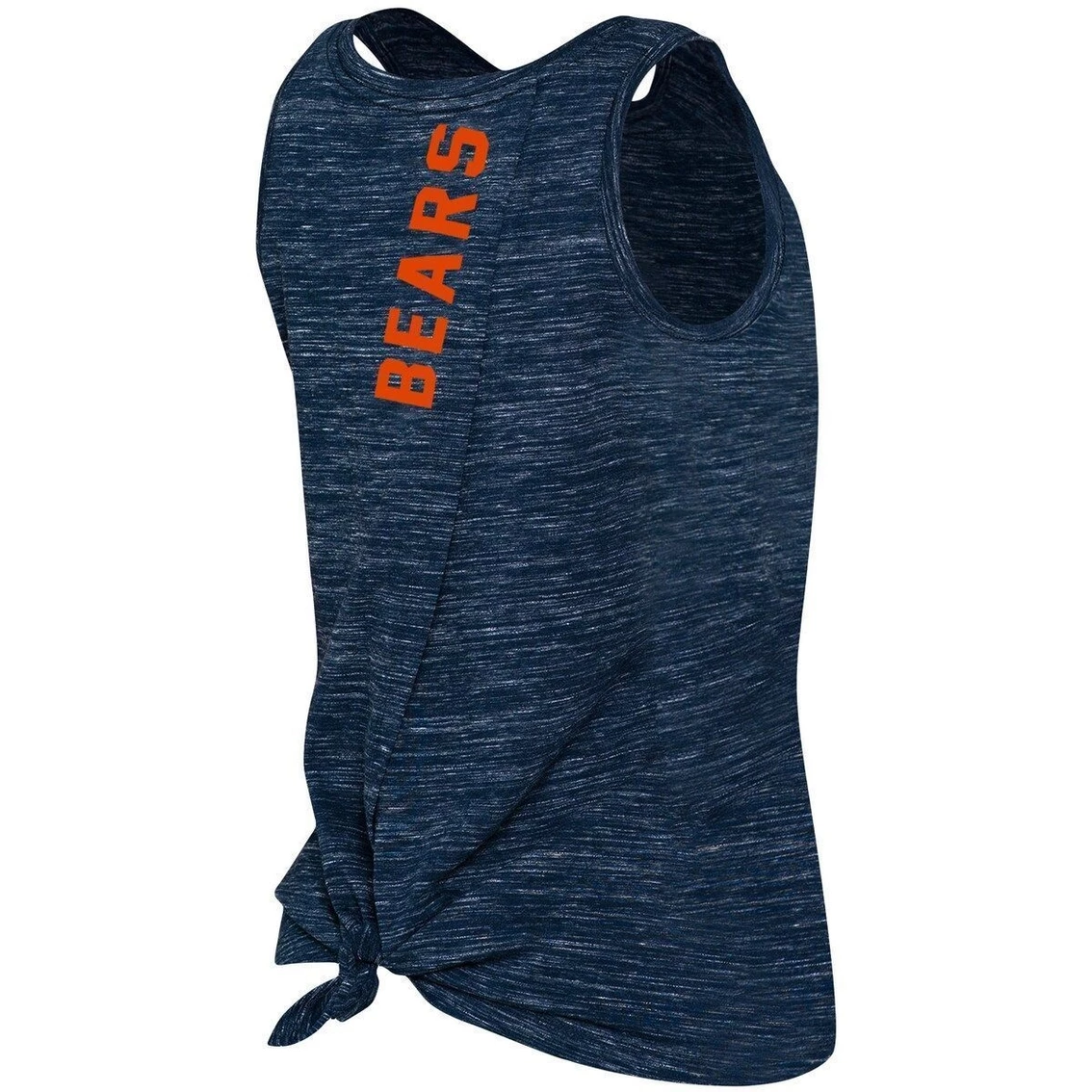 Hot Sale ✔️ Women's New Era Chicago Bears Navy Reverse Space-Dye Back-Knot Tank Top ❤️ - Image 4