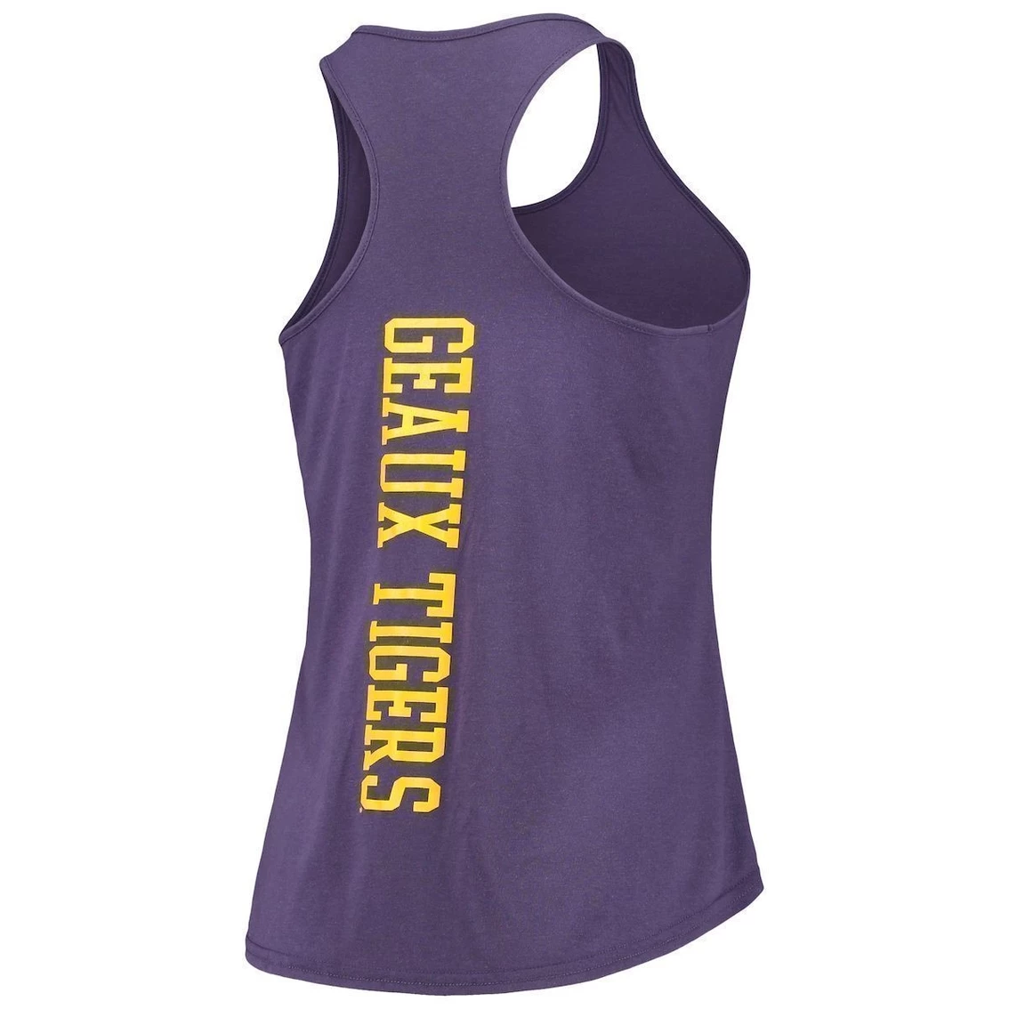 New βοΈ Boxercraft π© Women's Purple LSU Tigers Essential 2-Hit Racerback Tank Top π - Image 4