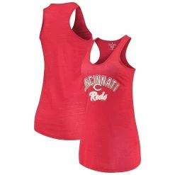 Outlet π Women's Soft As A Grape Red Cincinnati Reds Multicount Racerback Tank Top β€οΈ